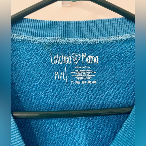 Latched Mama Deluxe Crewneck Nursing Pullover M/L - Picture 3 of 3